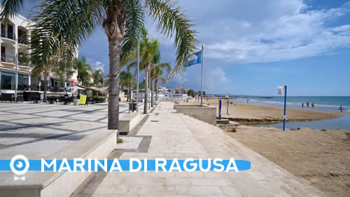 La spiagia di Marina di Ragusa